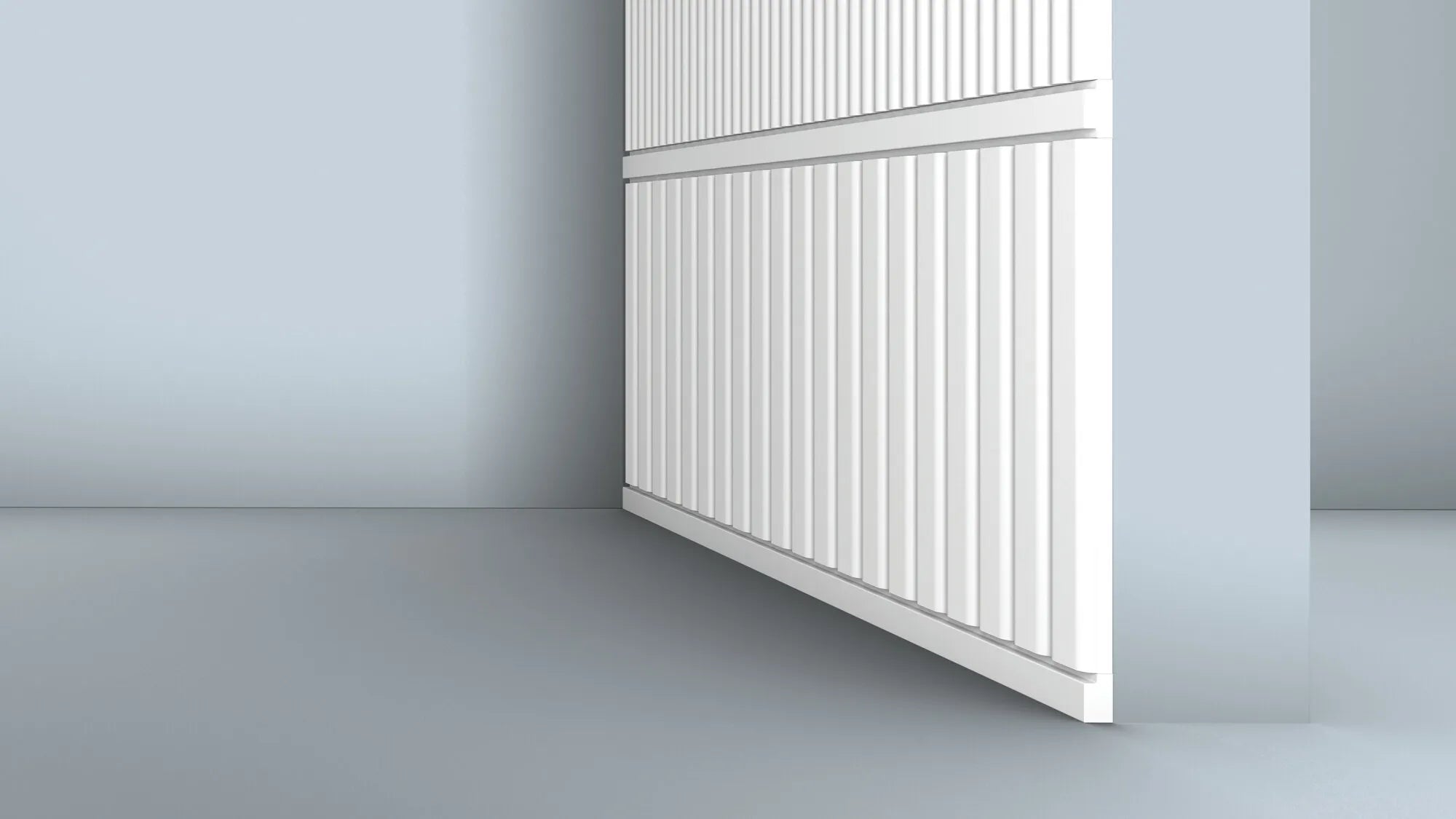 Close up view of CANELÉ S Arstyl® 3D Wall Panel | showcasing its clean lines and modern design | DecorMania UK